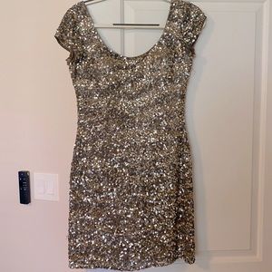 Scala Gold Sequin beaded dress